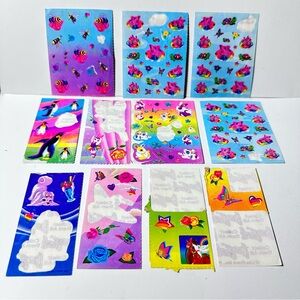 Vintage Lisa Frank Sticker Bundle Partial Sheets